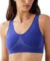 Wacoal B. Smooth Wireless Padded Bralette In Blue