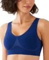 Wacoal B-smooth Wireless Bra 835275 In Blue Depth