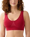 Wacoal B. Smooth Wireless Padded Bralette In Red
