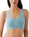 Wacoal B. Smooth Wireless Padded Bralette In Stone Blue