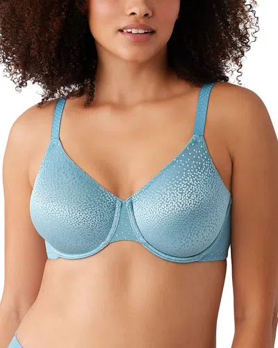 Wacoal Back Appeal Jacquard Underwire Bra In Adriatic Blue