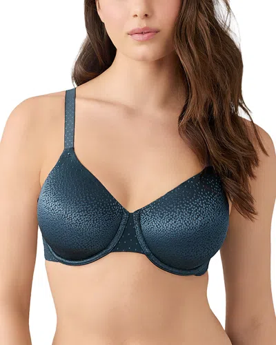 Wacoal Back Appeal Jacquard Underwire Bra In Blue
