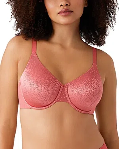 Wacoal Back Appeal Jacquard Underwire Bra In Mineral Red