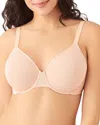 Wacoal Back Appeal Polka-dot Pattern Minimiser-cup Stretch-woven Bra In Rose Dust