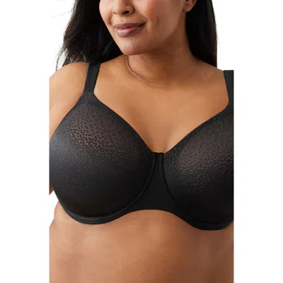 Wacoal Plus Size Back Appeal H-k Cup Underwire Bra 855403 In Black