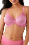 Wacoal Back Appeal Smoothing Underwire Bra In Pink