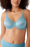Wacoal Back Appeal Smoothing Underwire Bra In Adriatic Blue