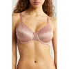 Wacoal Back Appeal Smoothing Underwire Bra In Burlwood