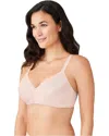Wacoal Back Appeal T-shirt Bra Women's Rose Dust Wire Free Seamless Gbo791 In Red