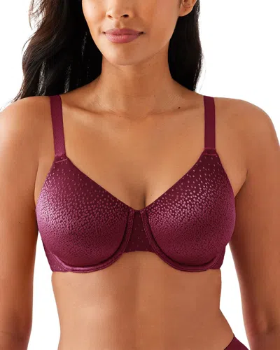 Wacoal Back Appeal Underwire Bra In Burgundy