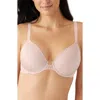 Wacoal Back Appeal Polka-dot Contour Bra In Pink