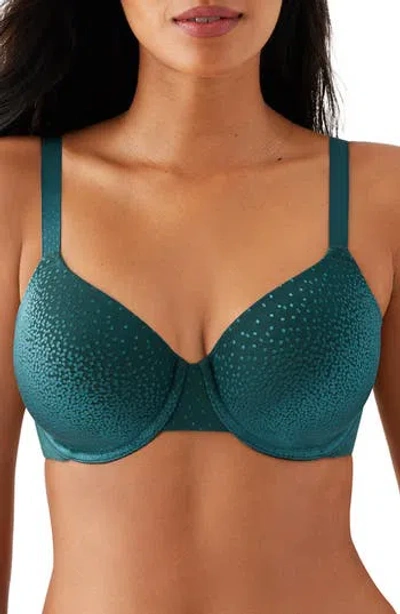 Wacoal Back Appeal Contour Underwire T-shirt Bra In Blue