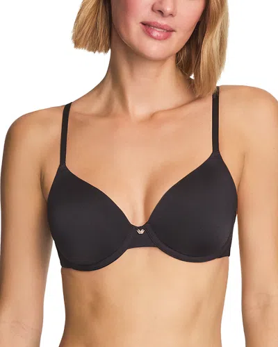 Wacoal Baseline Wired Contour Nylon Stretch Blend T-shirt Bra In Black