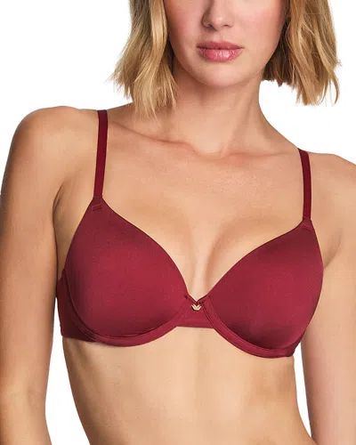 Wacoal Baseline Wired Contour Nylon Stretch Blend T-shirt Bra In Red