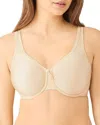 Wacoal Basic Beauty Bra Women's Sand Stretch Full-figure Underwire Ddr560 In Sand