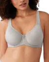 Wacoal Basic Beauty Underwire T-shirt Bra 853192 In Gray