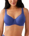 Wacoal Basic Beauty Full-figure Spacer Underwire T-shirt Bra In Blue