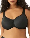 Wacoal Basic Beauty Full-figure Spacer Underwire T-shirt Bra In Black