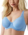 Wacoal Basic Beauty Full-figure Spacer Underwire T-shirt Bra In Blue