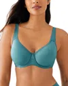 Wacoal Basic Beauty Full-figure Spacer Underwire T-shirt Bra In Brittany Blue