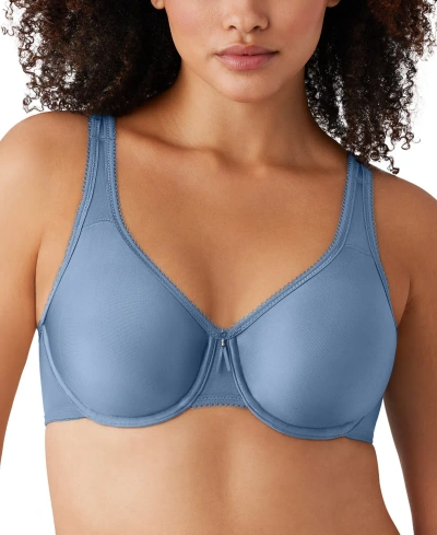 Wacoal Basic Beauty Full-figure Underwire Bra 855192, Up To H Cup In Coronet Blue