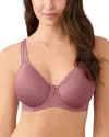 Wacoal Basic Beauty Full-figure Spacer Underwire T-shirt Bra In Brown