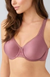 Wacoal Basic Beauty Seamless Underwire Bra In Brown
