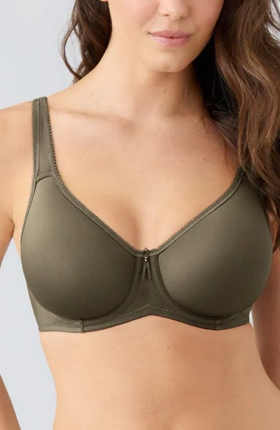 Wacoal Basic Beauty Spacer Underwire T-shirt Bra In Green