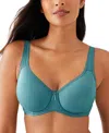 Wacoal Basic Beauty Full-figure Spacer Underwire T-shirt Bra In Brittany Blue