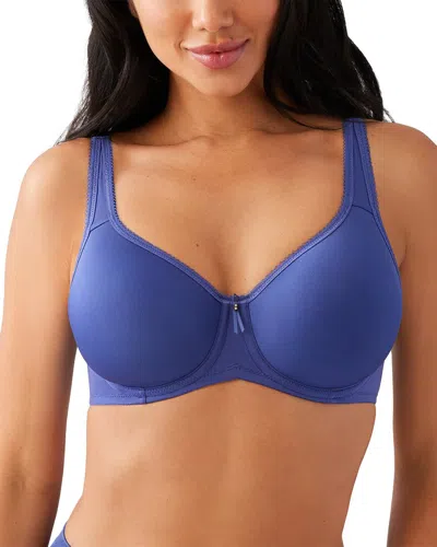 Wacoal Basic Beauty Underwire T-shirt Bra In Blue