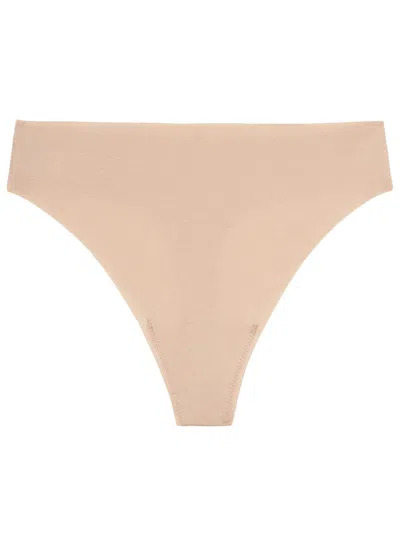 Wacoal Beyond Naked Stretch-cotton Thong In White