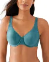 Wacoal Basic Beauty Full-figure Spacer Underwire T-shirt Bra In Brittany Blue