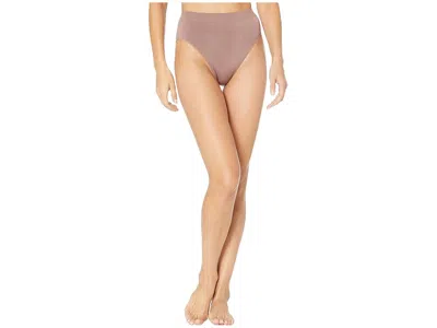 Wacoal B-smooth High-cut Briefs Women's Underwear Deep Taupe: Sm, Cotton/nylon/spandex In Neutral