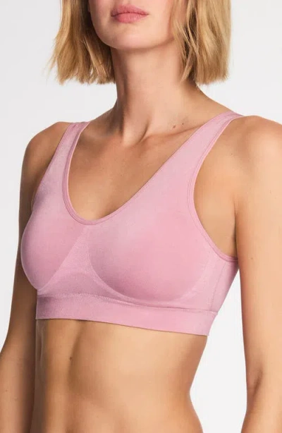 Wacoal B. Smooth Wireless Padded Bralette In Pink