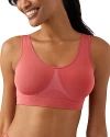 Wacoal B.smooth Wireless Padded Bralette In Mineral Red