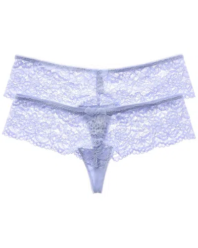 Wacoal B.tempt'd By  2pk Ciao Bella Tanga In Blue