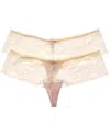 Wacoal B.tempt'd By  2pk Ciao Bella Tanga In Neutral