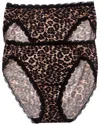 Wacoal B.tempt'd By  2pk Inspired Eyelet Hi-leg In Animal Print