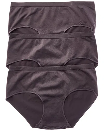 Wacoal B.tempt'd By  3pk Comfort Intended Daywear Hipster In Gray