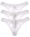 Wacoal B.tempt'd By  3pk Inspired Eyelet Thong In White