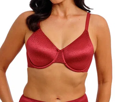 Wacoal Classic Underwire Bra In Red In Burgundy