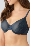 Wacoal Confidence Boost Underwire Bra In Blue