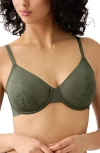 Wacoal Confidence Boost Underwire Bra In Green