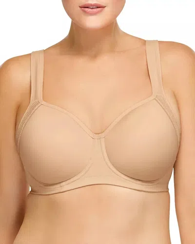 Wacoal Contour Underwire Sports Bra In Sand In Beige