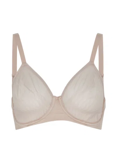 Wacoal Elevated Allure Mesh Underwired Bra (c-e Cup) In Beige