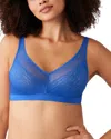 Wacoal Elevated Allure Wire Free Bra In Beaucoup Blue