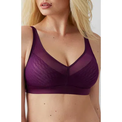 Wacoal Elevated Allure Wireless Bra In Purple