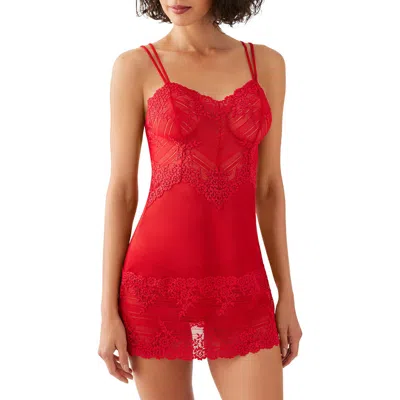 Wacoal Embrace Lace Chemise In Equestrian Red