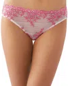 Wacoal Embrace Lace Bikini In Ballet Slipper,chateau Rose