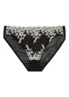 Wacoal Embrace Lace Hi Cut Embroidered Brief Underwear Lingerie 841191 In Black